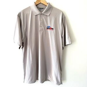 Ford Ironman Madison Wisconsin Zorrel Commemorative Taupe Athletic Polo Shirt
